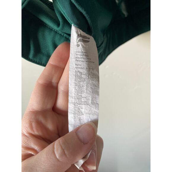 Fabletics Zoe High Impact Sports Bra IV in Rainforest- Size Large - Picture 5 of 8